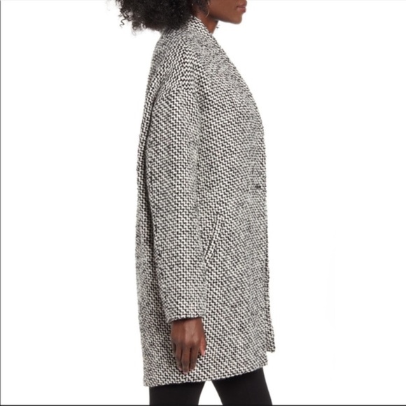 Blank NYC Black and White Say Anything Tweed Coat - Picture 3 of 10